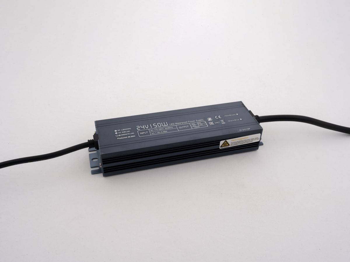 Блок питания LEDS POWER 150Вт 24В IP67 алюминий SLIM 003146