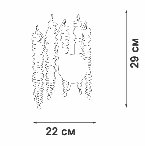 Настенный светильник Vitaluce V28551-1/2A