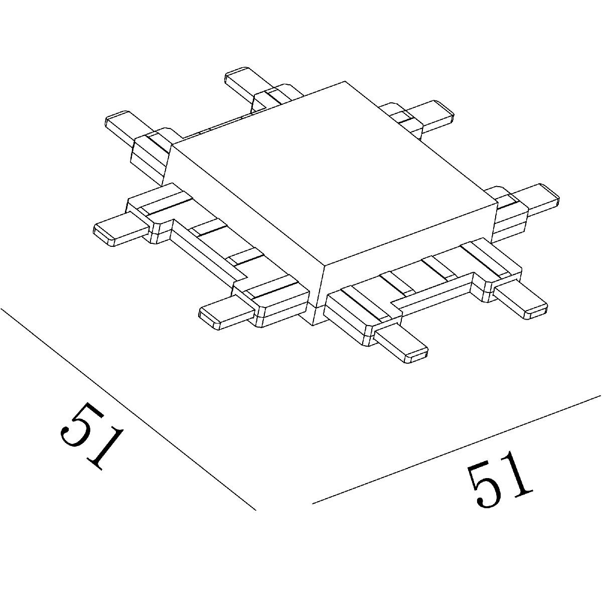 Коннектор SWG PRO CN-SLIM-WH-X 022071