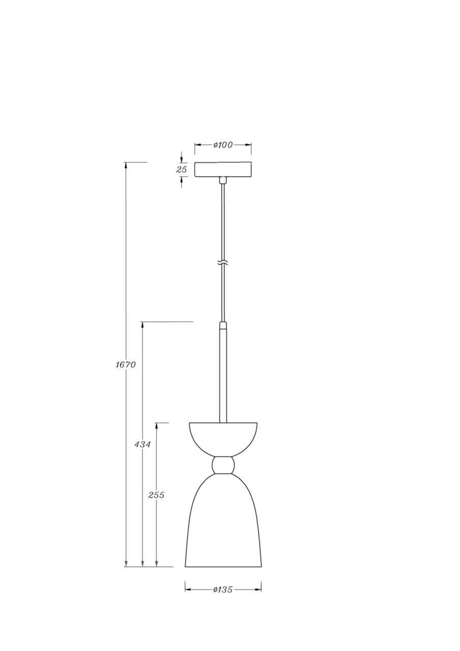 Подвесной светильник Maytoni Cloches MOD113PL-01W