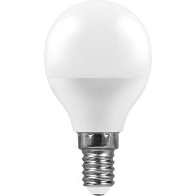 Лампа светодиодная Feron E14 11W 2700K Шар Матовая LB-750 25946