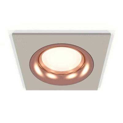 Комплект встраиваемого светильника Ambrella light Techno Spot XC7633006 SGR/PPG серый песок/золото розовое полированное (C7633, N7015)