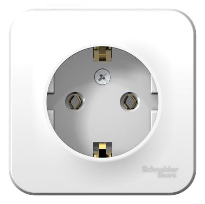 Розетка с/з без шторок, 16А, 250В Systeme Electric Blanca наруж Бел BLNRA010101