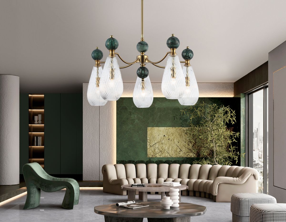 Люстра на штанге Ambrella Light High Light Ceramo Modern LH53292