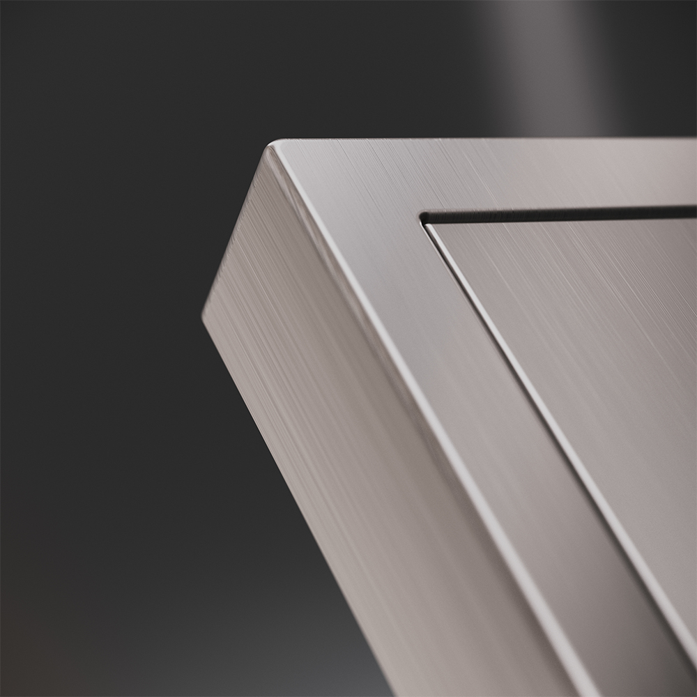 Клавиша для выключателя/переключателя одноклавишного Voltum S70 Metal (никель) VLSM000111