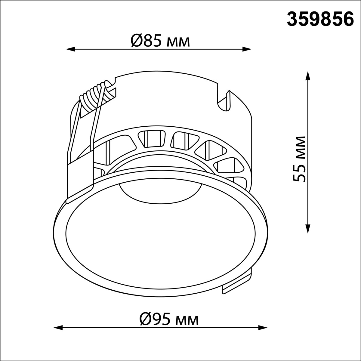 Встраиваемый светильник Novotech Nova Wir 359856