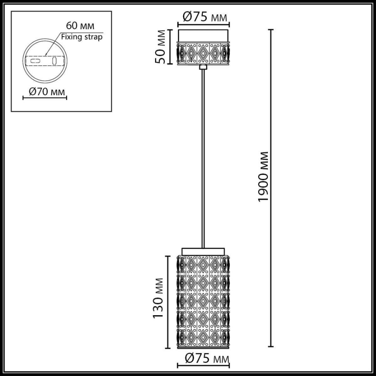 Подвесной светильник Odeon Light L-Vision Lulu 5452/5L