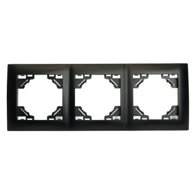 Рамка трехместная Stekker PFR00-9013-03 Эрна Элегант 49663 Рамка трехместная Stekker PFR00-9013-03 Эрна Элегант 49663