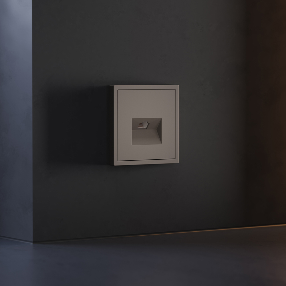 Накладка для розетки компьютерной RJ45 кат.6 Voltum S70 (капучино) VLS001314