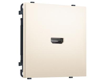 Комплект механизма розетки HDMI 2.1 SIGMA Жемчужно-кремовый 30V/900MS 4K-120HZ 8K-60Hz QUANT PRO Ambrella Volt MS254030 (SP2540, PR223)