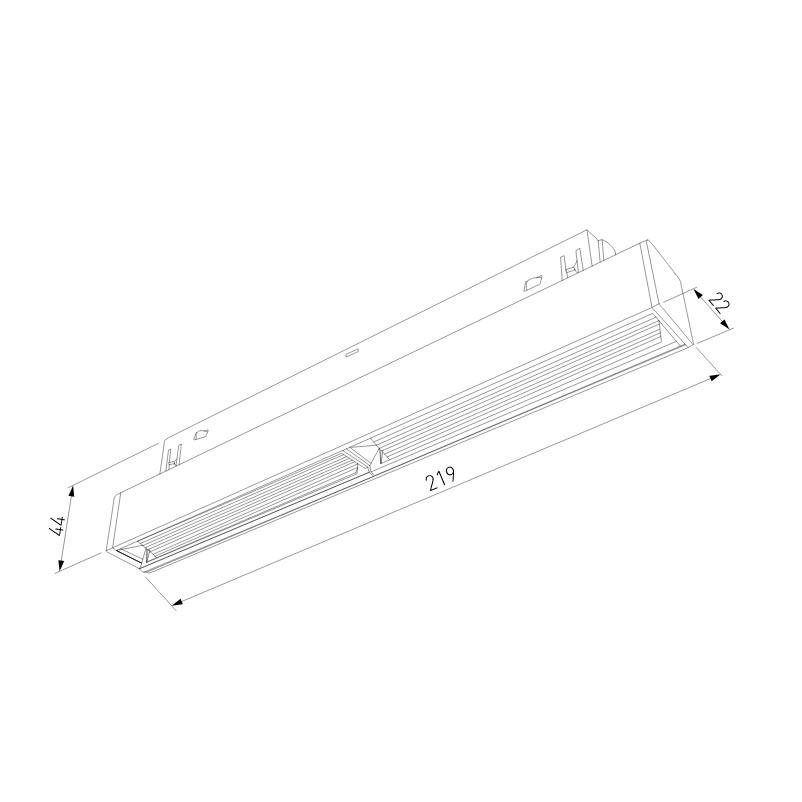 Трековый светодиодный светильник Elektrostandard Slim Magnetic 85008/01 4690389178948