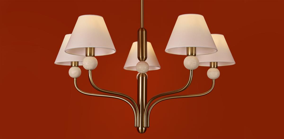 Люстра на штанге Freya Aurelia FR2058PL-05BS