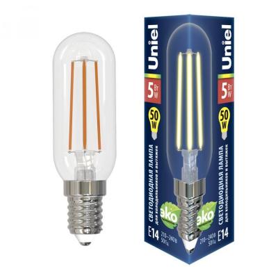 Лампа светодиодная (UL-00007129) Uniel E14 5W 3000K прозрачная LED-Y25-5W/3000K/E14/CL GLZ04TR