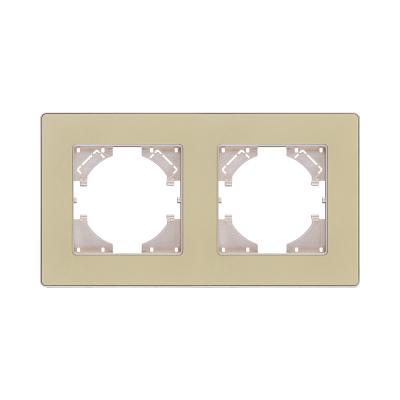Рамка 2-постовая, золотой Kollinger Eleganz Acryl EA2GD