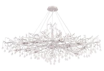 Подвесная люстра Crystal Lux REINA V2 SP12 L1500 SILVER PATINA