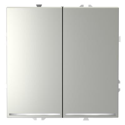 Проходной переключатель двухклавишный с подсветкой Voltum S70 VLS020405