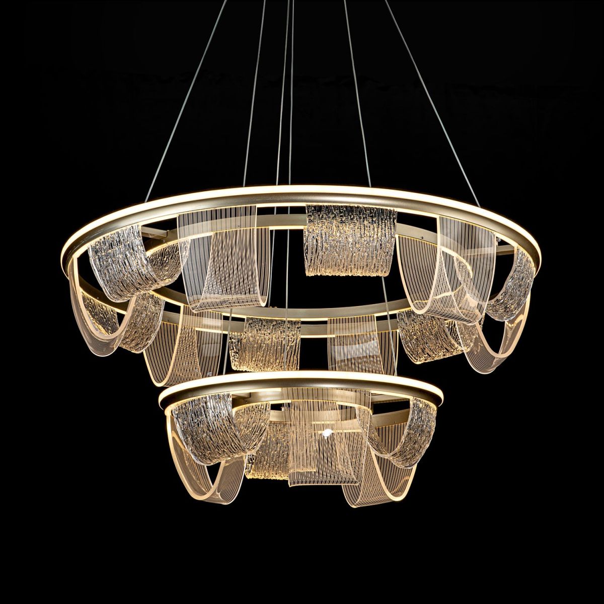 Подвесная люстра LED4U L7706-800-460 GD - Elektrostandard.net Подвесная люстра LED4U L7706-800-460 GD