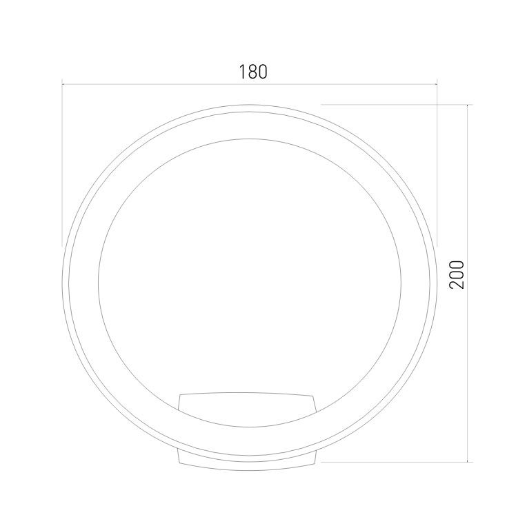 Уличный настенный светильник Elektrostandard Ring 4690389175978
