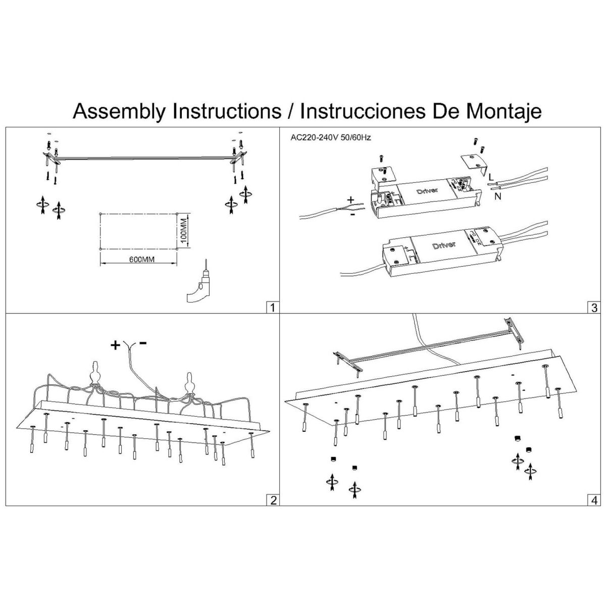 Основание потолочное 14L Mantra Modular Light Florones 9392