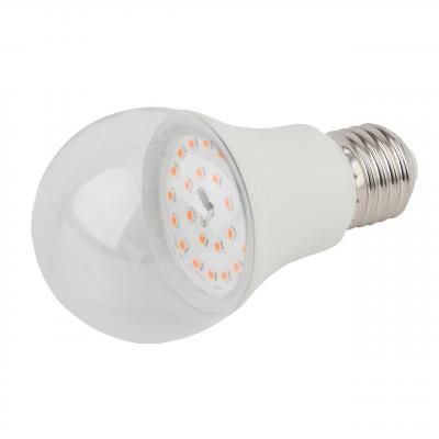Лампа светодиодная для растений ЭРА E27 11W 2150K прозрачная FITO-11W-Ra90-E27