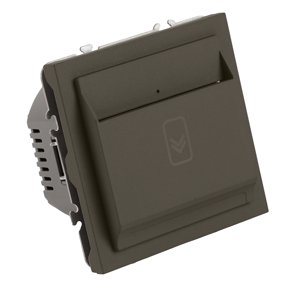 Выключатель карточный Stekker Эмили RSW40-5114-09 антрацит, soft touch 50701