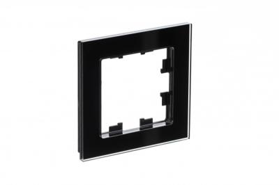 Рамка 1-постовая Systeme Electric AtlasDesign Nature, стекло черный ATN321001