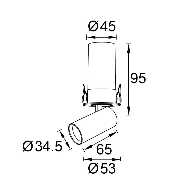 Встраиваемый спот Mantra Garda 9143
