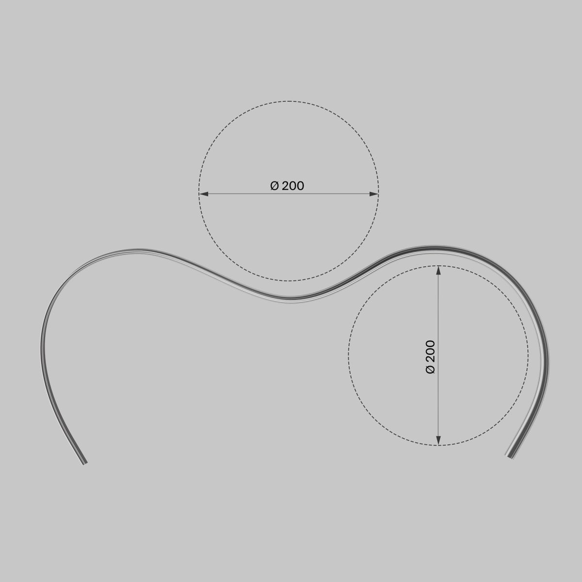 Профиль накладной с вертикальным изгибом Maytoni Led Strip  631016