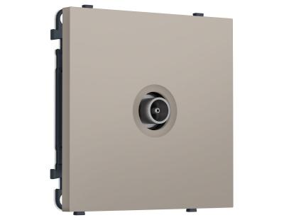 Комплект механизма TV розетки оконечной SIGMA Серо-бежевый матовый 50-870 MHz 1dB QUANT PRO Ambrella Volt MS373010 (SP3730, PR202)