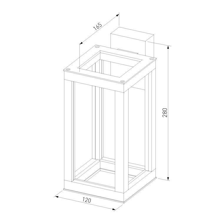 Уличный настенный светодиодный светильник Elektrostandard Frame 1527 Techno Led черный 4690389172335
