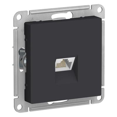 Розетка компьютерная RJ45, механизм Systeme Electric AtlasDesign Карбон ATN001083