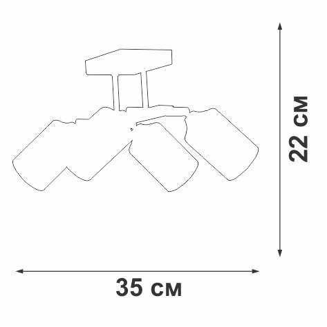 Спот Vitaluce V2833-1/4PL