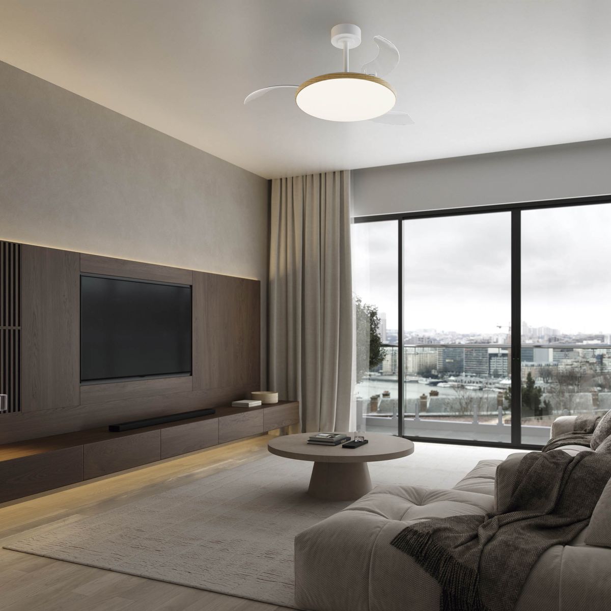 Люстра-вентилятор Mantra Slim Fan 9007