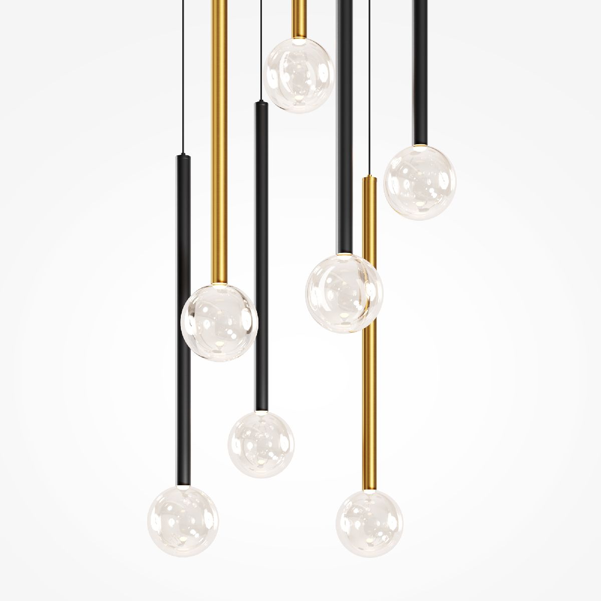 Каскадная люстра Maytoni Bubble dream MOD383PL-L20BBS3K - Elektrostandard.net Каскадная люстра Maytoni Bubble dream MOD383PL-L20BBS3K