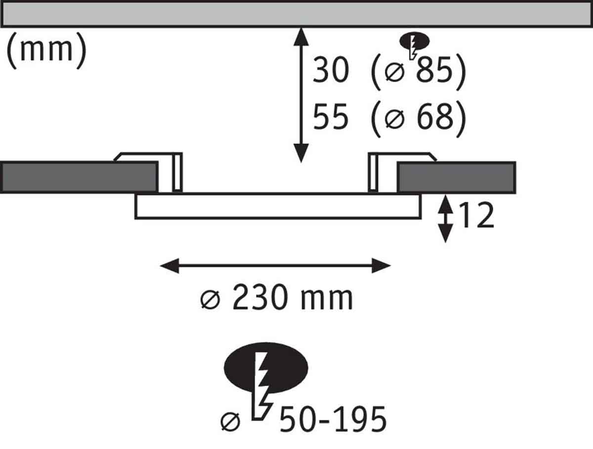 Встраиваемая светодиодная панель Paulmann Base 93050