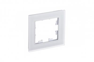 Рамка 1-ая Systeme Electric AtlasDesign Nature Матовое стекло белый ATN330101