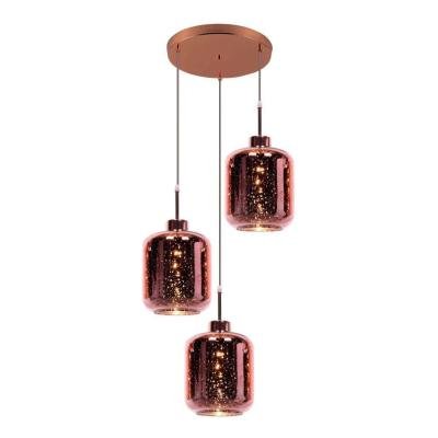 Подвесная люстра Lumina Deco Alacosmo LDP 6811-3 RD R.GD Подвесная люстра Lumina Deco Alacosmo LDP 6811-3 RD R.GD