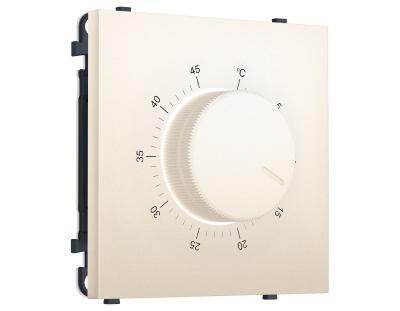 Комплект механизма терморегулятора с датчиком для теплого пола с подсветкой SIGMA Жемчужно-кремовый 16A-250V QUANT PRO Ambrella Volt MS245710 (SP2457, PR1381)