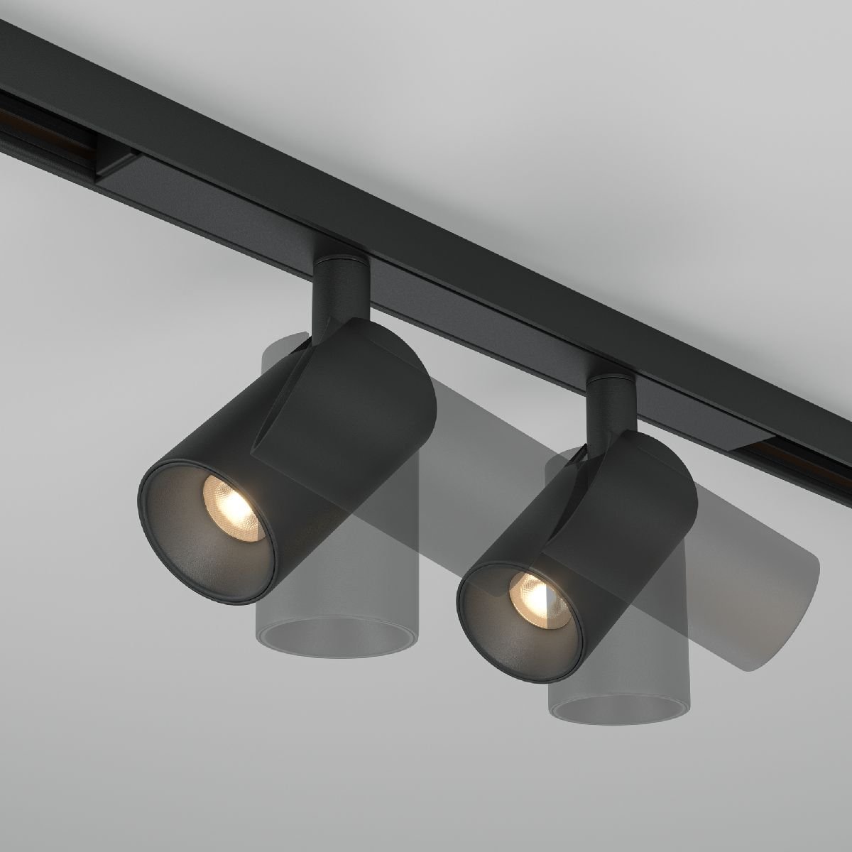 Трековый магнитный светильник Maytoni Focus Duo TR176-1-2X5WTW-M-B