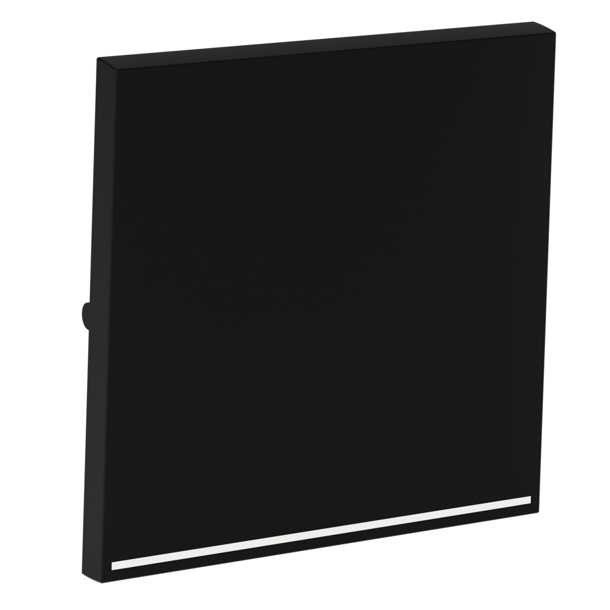 Клавиша для выключателя/переключателя одноклавишного с подсветкой Voltum S70 (черный матовый) VLS000208