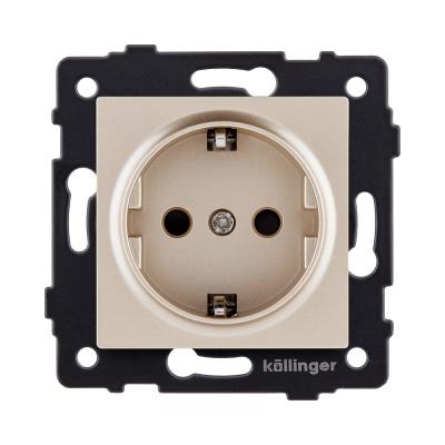 Розетка штепсельная SCHUKO 16A/250 В, золотой Kollinger REA-002GD для Aspekt, Eleganz, Reflex