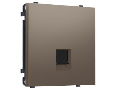 Комплект механизма компьютерной розетки SIGMA Темная бронза матовый RJ-45 Ambrella Volt MS642010 (SP6420, PR188)