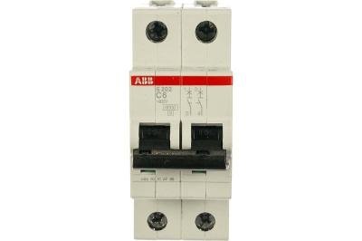 Автоматический выключатель ABB S202 2-полюсный C6 6кА