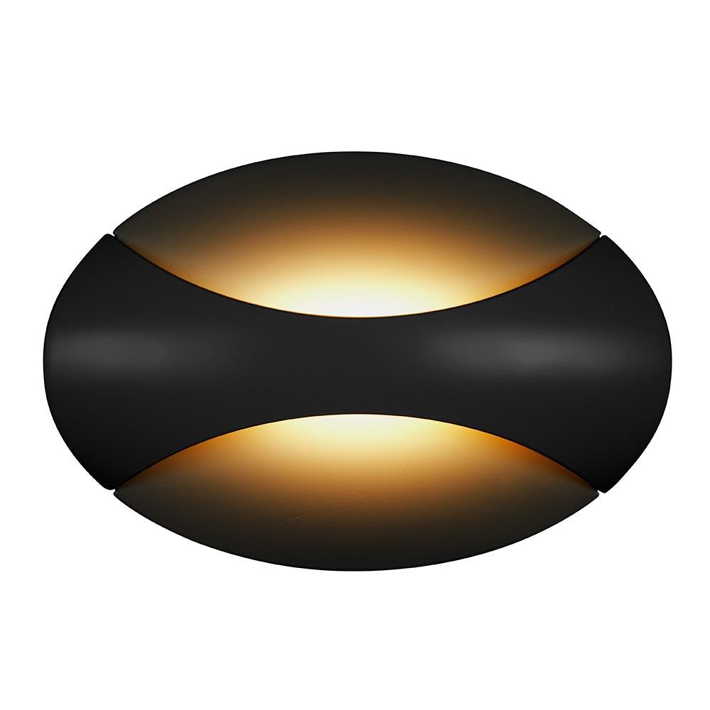 Настенный светодиодный светильник iLedex Flux ZD7151-6W BK Black+Gold