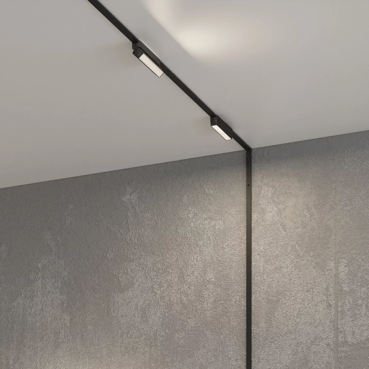 Трековый магнитный однофазный светильник Denkirs Air linear DK5300-BK