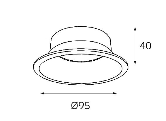 Рефлектор Italline MG-31 reflector for 3160 gold