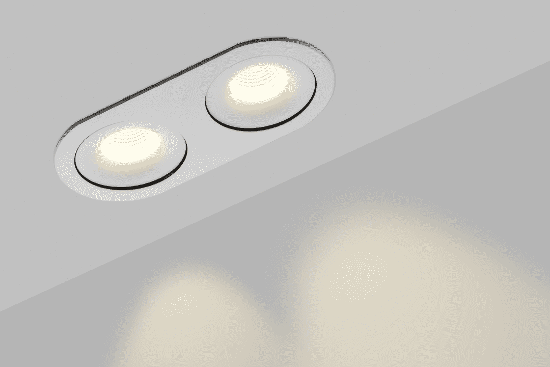 Корпус встраиваемого светильника SWG COMBO-2R2-WH 004160