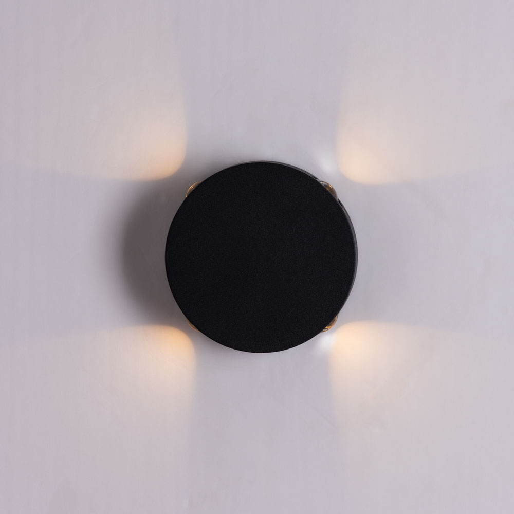 Уличный настенный светильник Arte Lamp Tamburello A1525AP-1BK