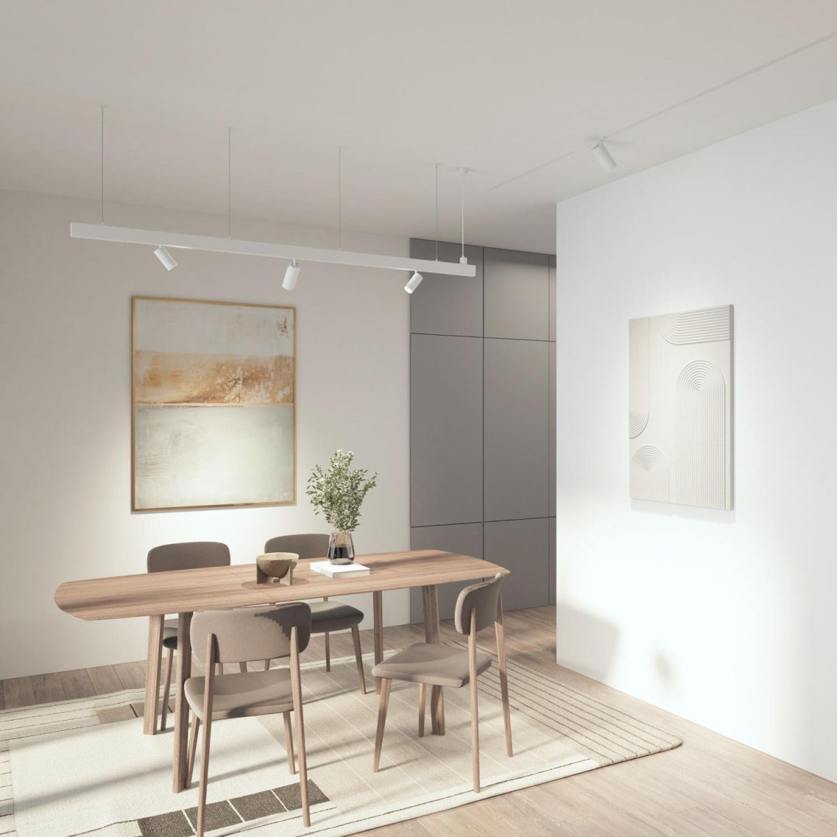 Трековый однофазный светильник Denkirs Simple Spot DK8220-WH