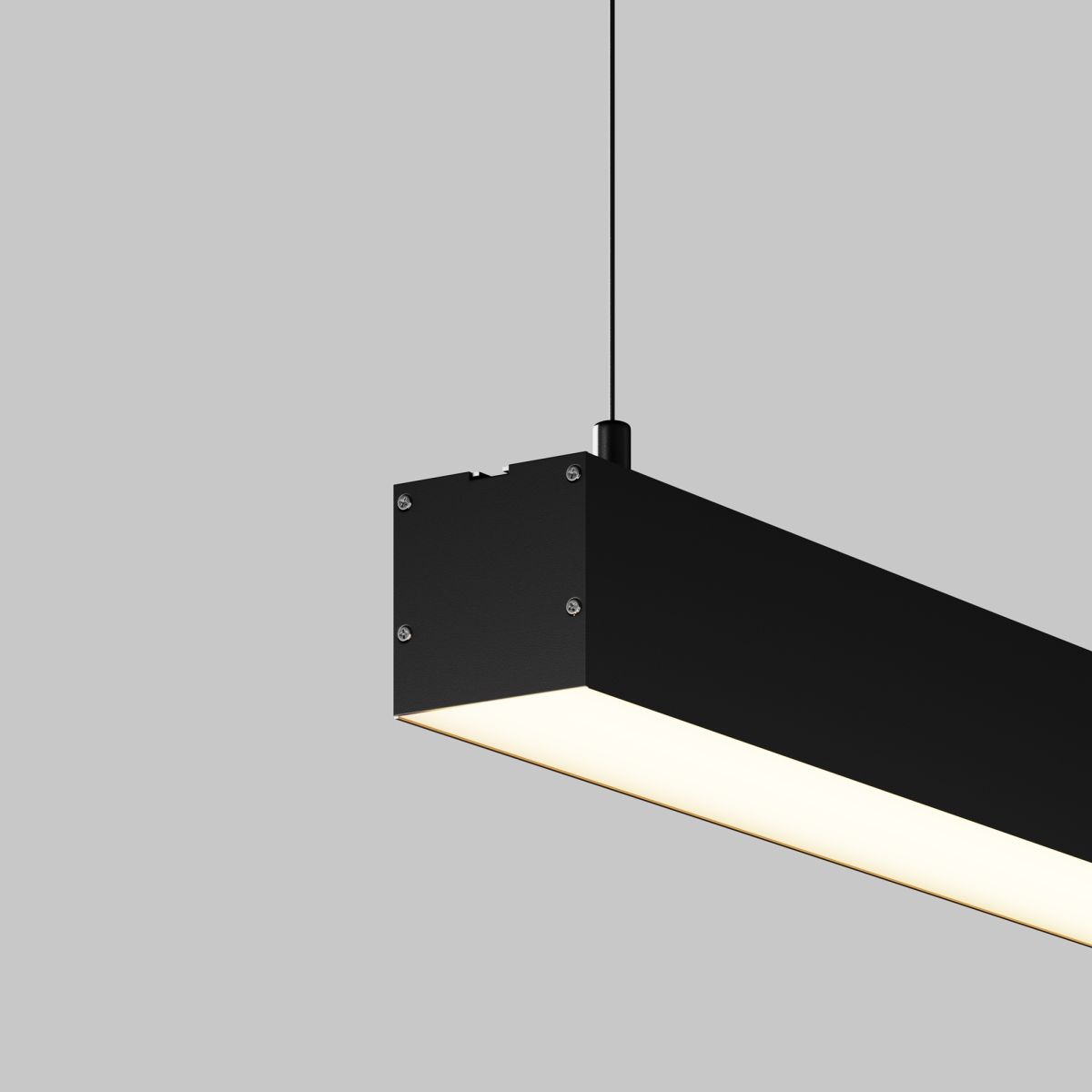 Линейный подвесной светильник Maytoni Technical 3000K 50x50 (Черный, 1 м) LL312027